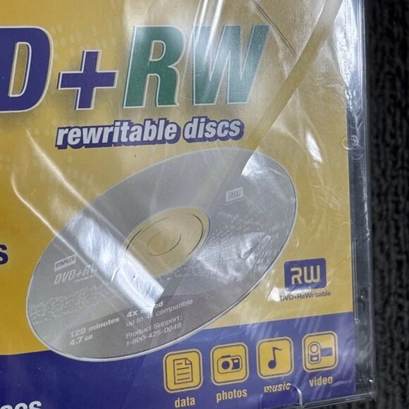 Staples DVD+RW Rewritable Discs 10-pack 4.7GB 2 Hrs Data Photos Music Video - Picture 4 of 12